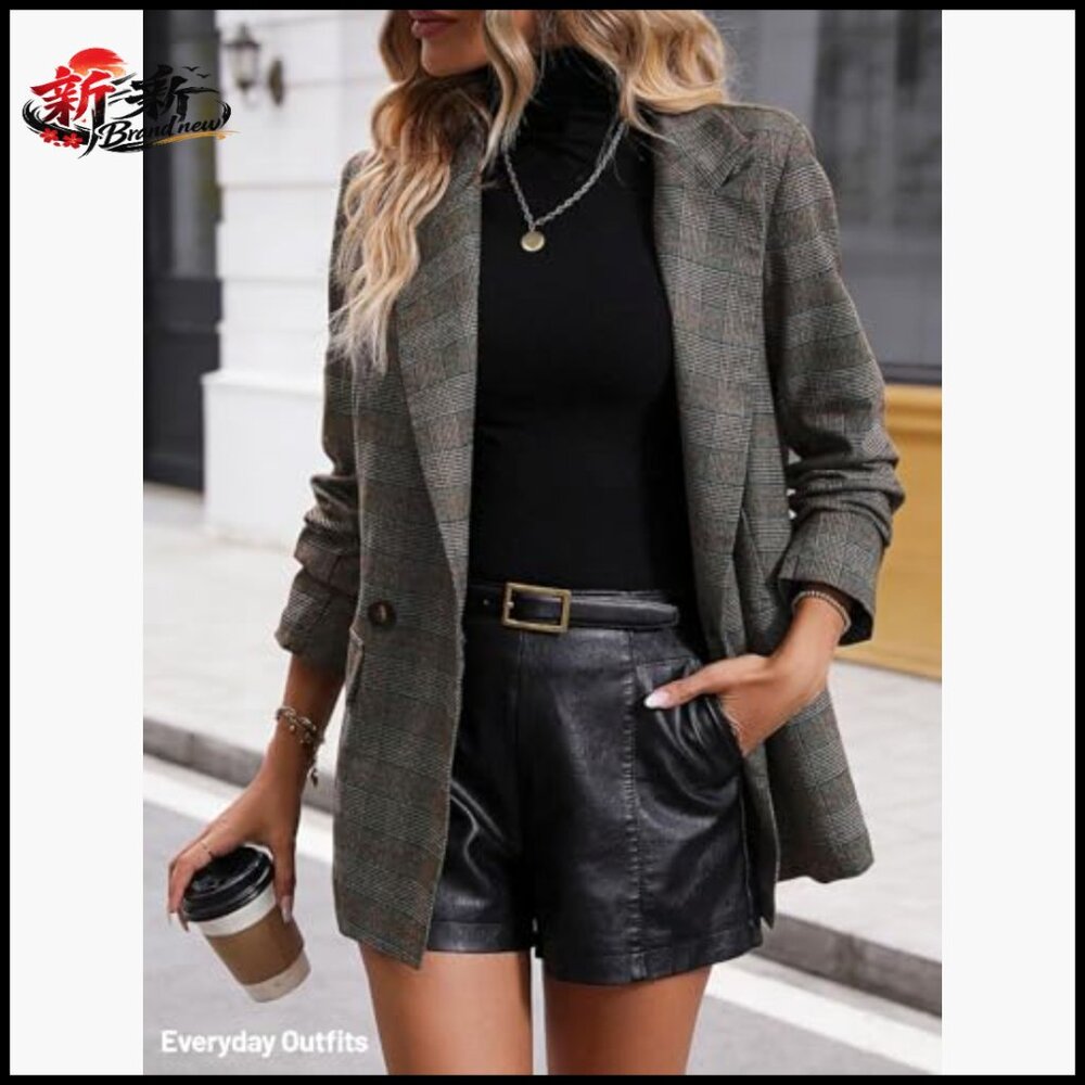 Lightweight Fully Lined Polyester Blend Blazer wi… - image 2